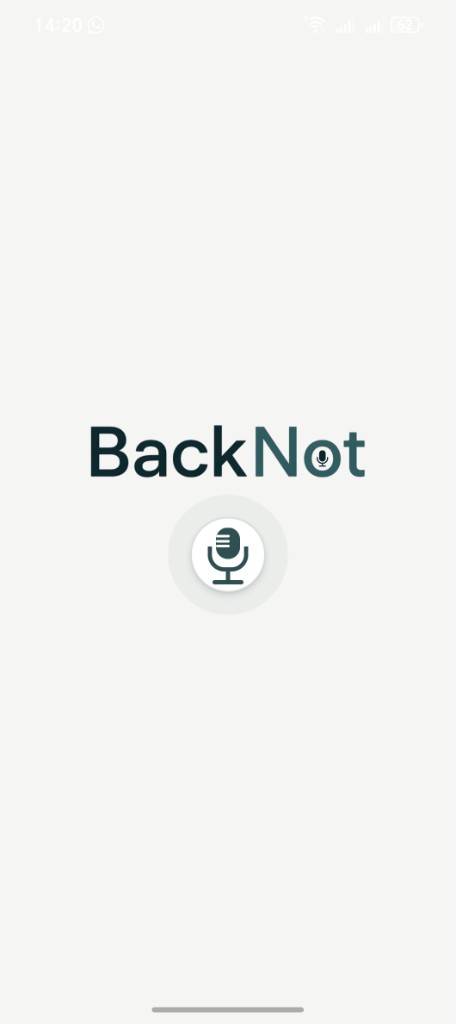 Application Backnot